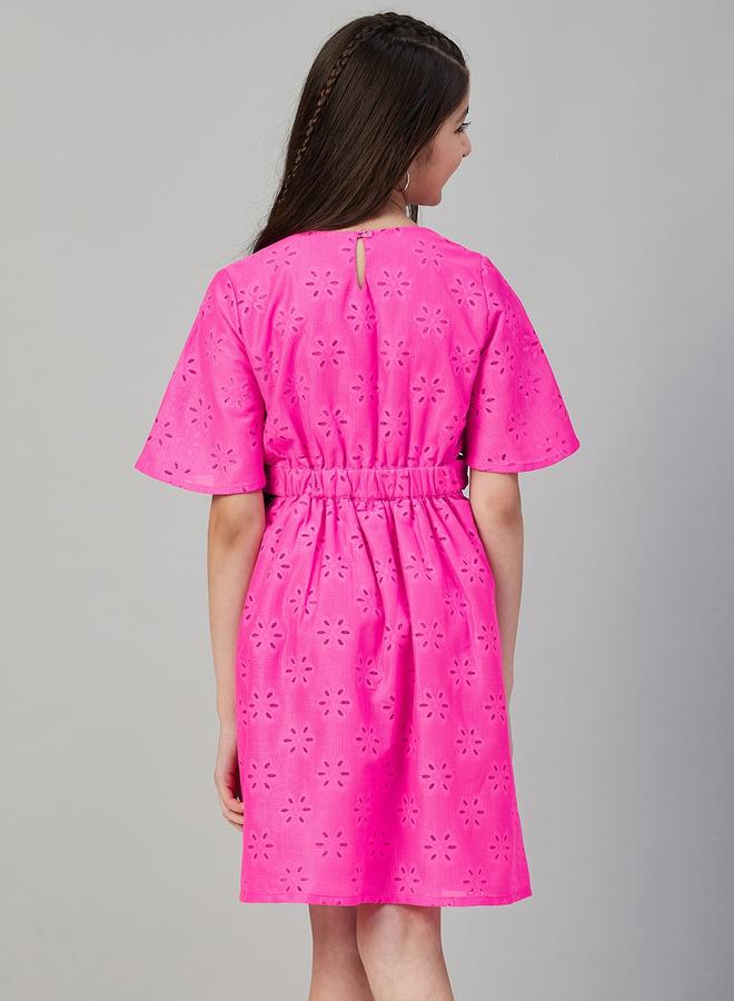 ستايلو بج فستان ستايلو بوغ دانتيل بخصر مطاطي - Image 4