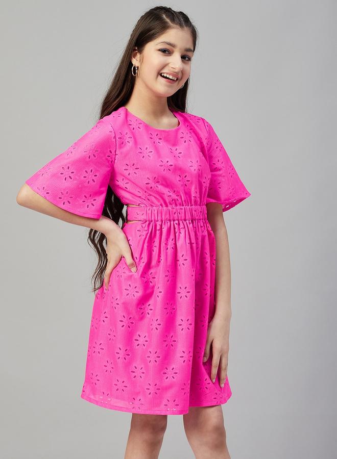 ستايلو بج فستان ستايلو بوغ دانتيل بخصر مطاطي - Image 3