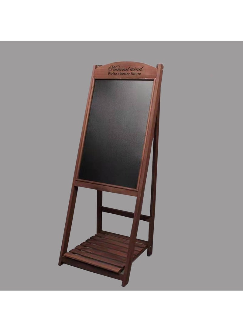 لينجوي سبورة رسم خشبية للكتابة اليدوية مع حامل زهور، سبورة مثالية لقائمة المطاعم وحفلات الزفاف والفنون والحرف اليدوية وتحية الرسم - Image 3