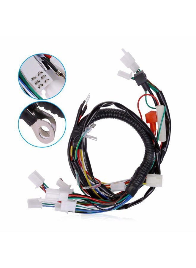 Anxingo Electric Start Wire Loom Wiring Harness Quad Complete Harness Fit for Chinese ATV UTV Quad 4 Wheeler 50cc 70cc 90cc 110cc - Image 3