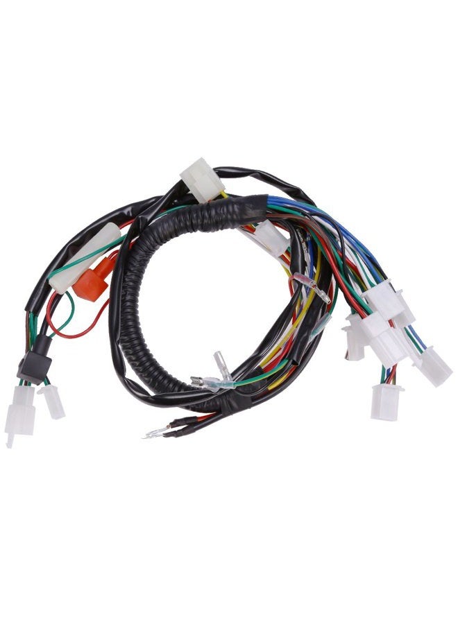 Anxingo Electric Start Wire Loom Wiring Harness Quad Complete Harness Fit for Chinese ATV UTV Quad 4 Wheeler 50cc 70cc 90cc 110cc - Image 1