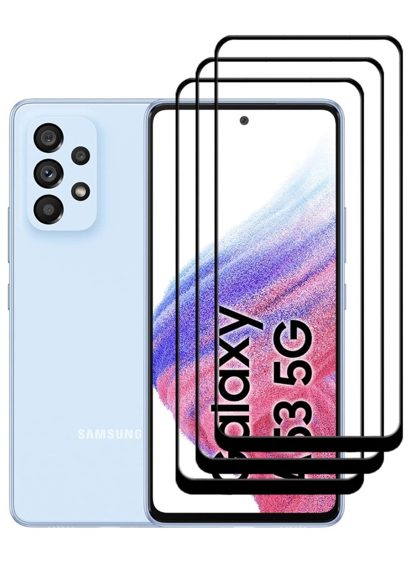 ACLIX 3 Pieces Antistatic ESD Dustproof Premium Quality High Definition Tempered Glass Screen Protector Designed For Samsung Galaxy A53 5G - Image 1