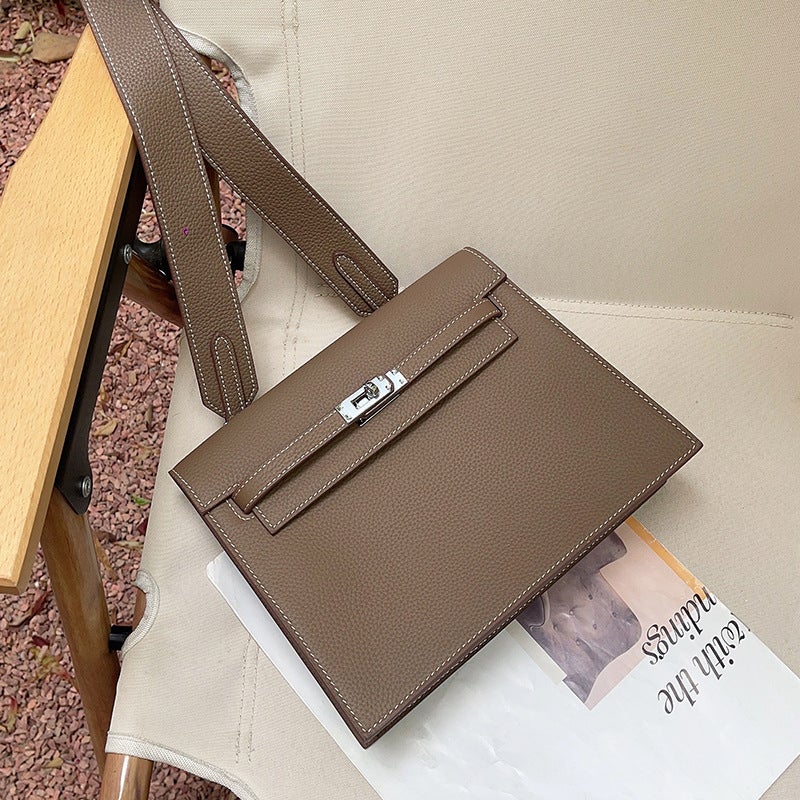 2023 Internet Celebrity'S Same Kelly Dance Bag Danse Genuine Leather Backpack Satchel Shoulder Crossbody Women'S Bag Simple - Image 1