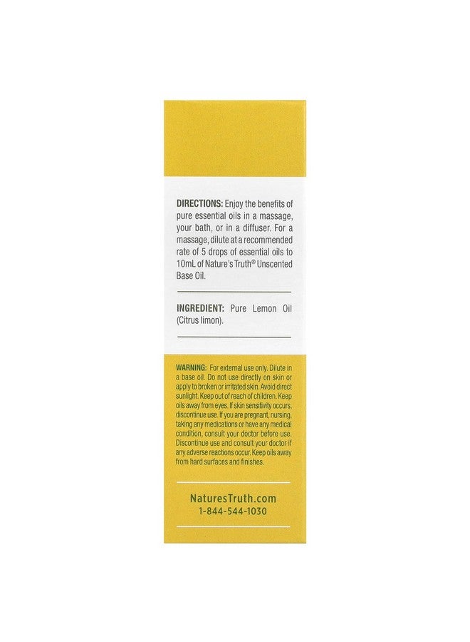 Nature's Truth Nature's Truth Vitamins Essential Oil, Lemon, 0.51 Fluid Ounce - Image 3