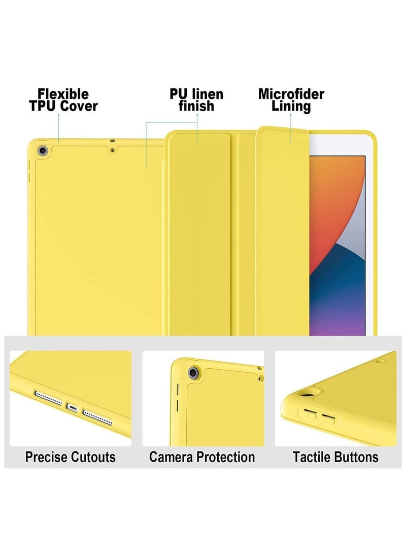 vesus iPad 9th/8th/7th Generation case (2021/2020/2019) iPad 10.2-Inch Case with Pencil Holder [Sleep/Wake] Slim Soft TPU Back Smart Magnetic Stand Protective Cover Cases - Image 2