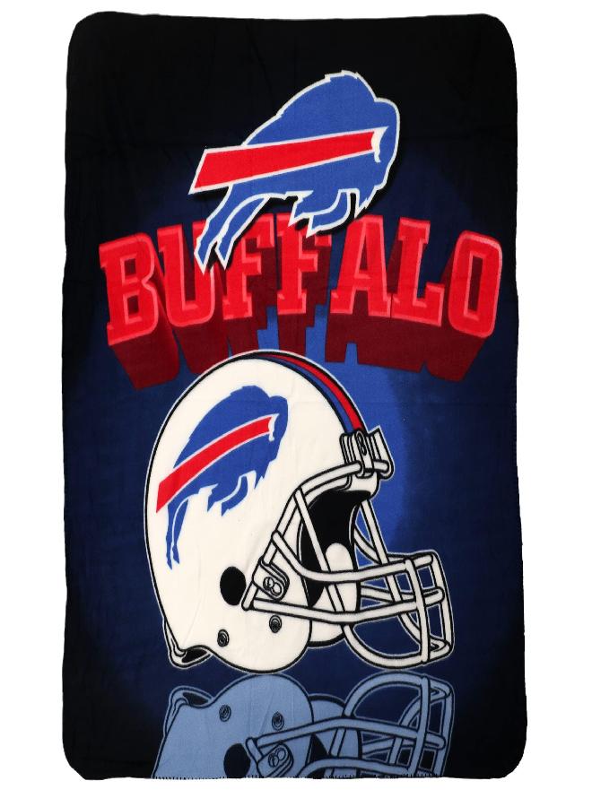 Northwest NFL Buffalo Bills Gridiron Fleece Throw Blanket, Team Colors, 50" x 60"