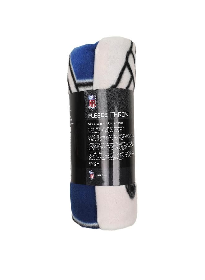 Northwest NFL Buffalo Bills Gridiron Fleece Throw Blanket, Team Colors, 50" x 60"
