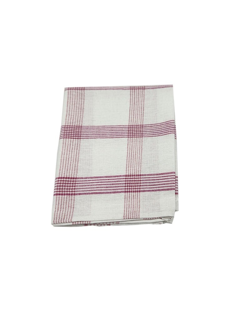 بيفت طقم مناشف شاي بيفت بستان وردي وأزرق متعدد المربعات (50 × 70 سم) مكون من 8 قطع - Image 2