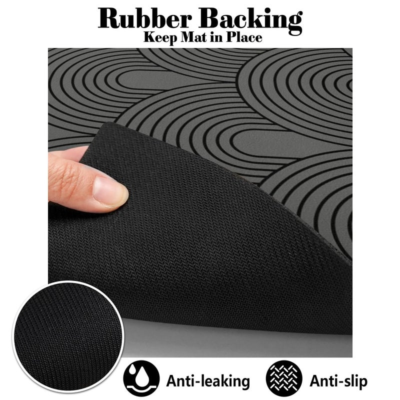 Ayiashiab Dog Food Mats for Floors Absorbent, Pet Cat Food Mat - Quick Dry Dog Bowl Mats for Food and Water, Eco-Friendly Boho Pet Supplies - Image 4