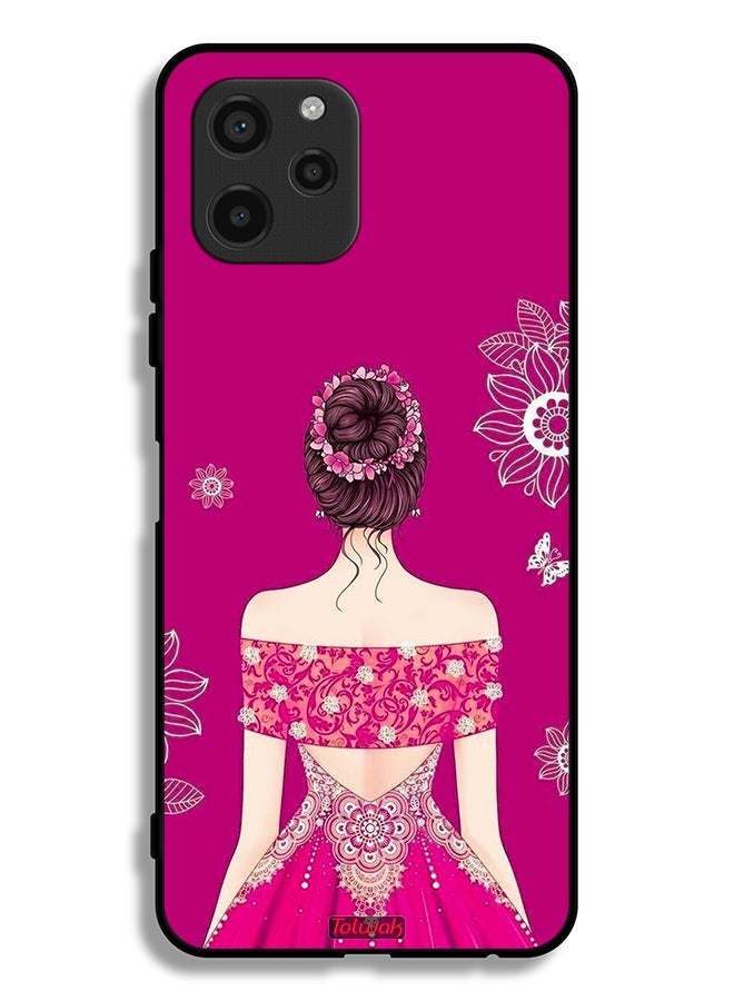 Tolwak Huawei nova Y61 Protective Case Cover Girl And Flowers Art - Image 2