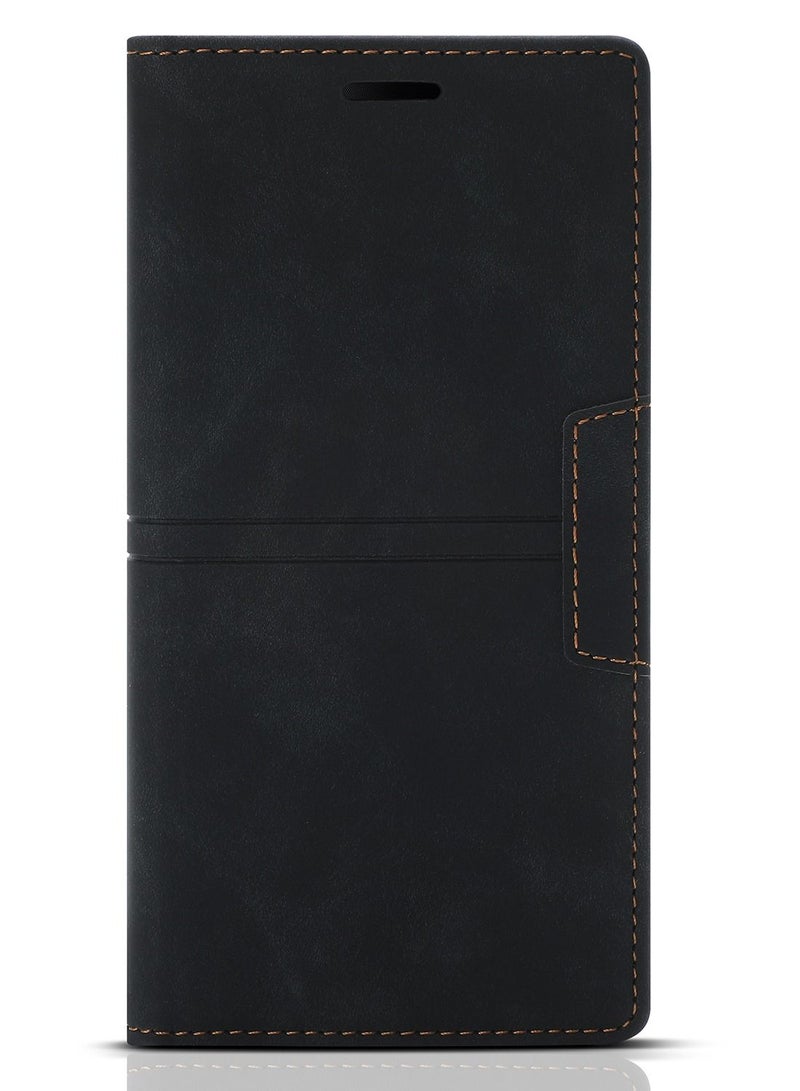 Suteni Flip Cover Leather Protective Hidden Card Slots Phone Case for iPhone - Image 1