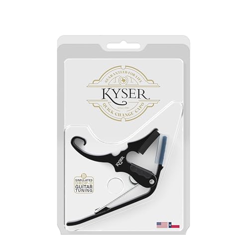 Kyser Short-Cut Partial Guitar Capo, 3-string, DADGAD, Black, KG3B - Image 5