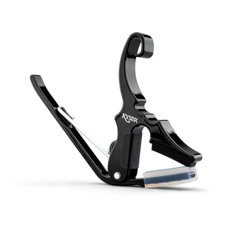 Kyser Short-Cut Partial Guitar Capo, 3-string, DADGAD, Black, KG3B - Image 1
