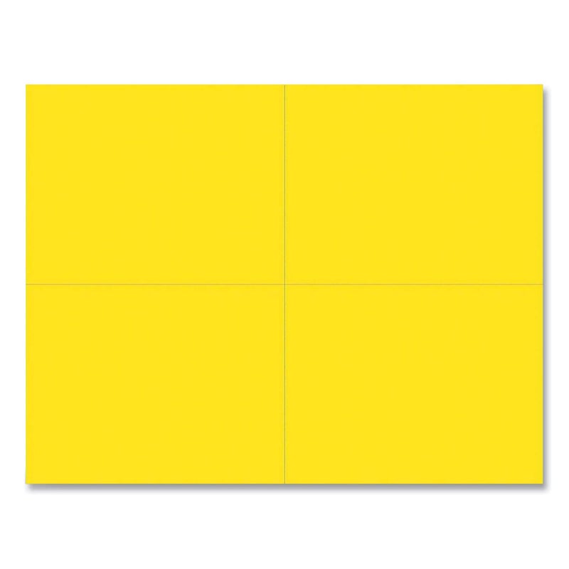 Great Papers! Printable Postcards, Inkjet, Laser, 110 Lb, 5.5 X 4.25, Bright Yellow, 200 Cards, 4 Cards/Sheet, 50 Sheets/Pack - Image 5