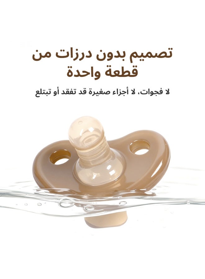 بي بي مور لهاية سيليكون للأطفال مع علبة تخزين ومشبك مانع للسقوط – طرف مستدير للاستخدام النهاري، سيليكون سائل بدرجة غذائية خالٍ من BPA، ناعم مع فتحات تهوية، تصميم من قطعة واحدة، مناسب لعمر 0–24 شهرًا - Image 5