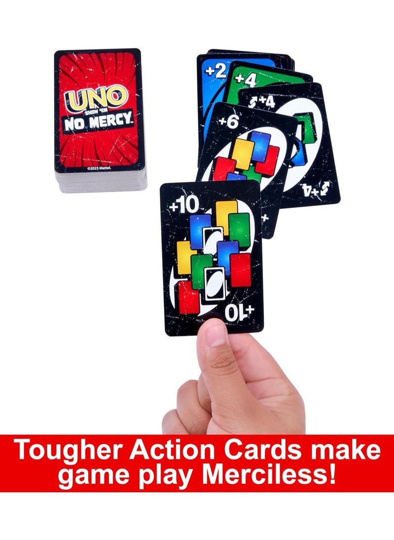 Generic - UNO Show 'Em No Mercy, Kids, Adults, Family Night, 2-10 Players | Iconic Characters, Engaging Gameplay, Develop Strategies & Skills Bundle (168 Cards) - Image 1