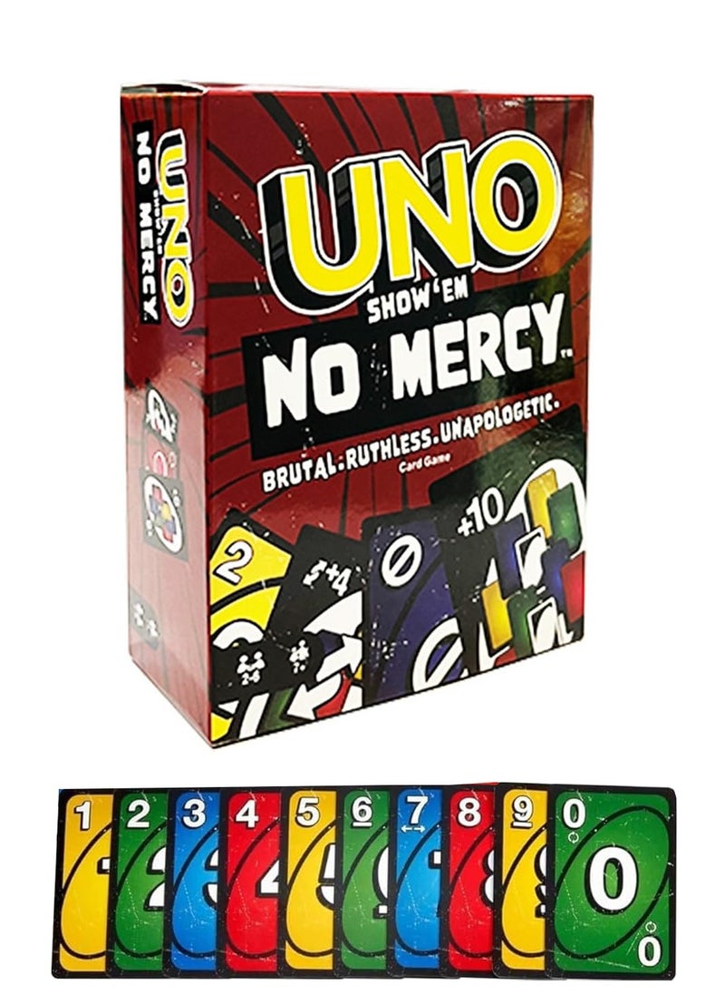 Generic - UNO Show 'Em No Mercy, Kids, Adults, Family Night, 2-10 Players | Iconic Characters, Engaging Gameplay, Develop Strategies & Skills Bundle (168 Cards) - Image 1