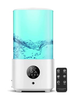 Humidifiers For Bedroom With Night Light, Cool Mist Humidifier For Home, Office & Plant, Auto-Off, Up to 38H, Quiet Operation With 360 Rotation Nozzle, 2.5L