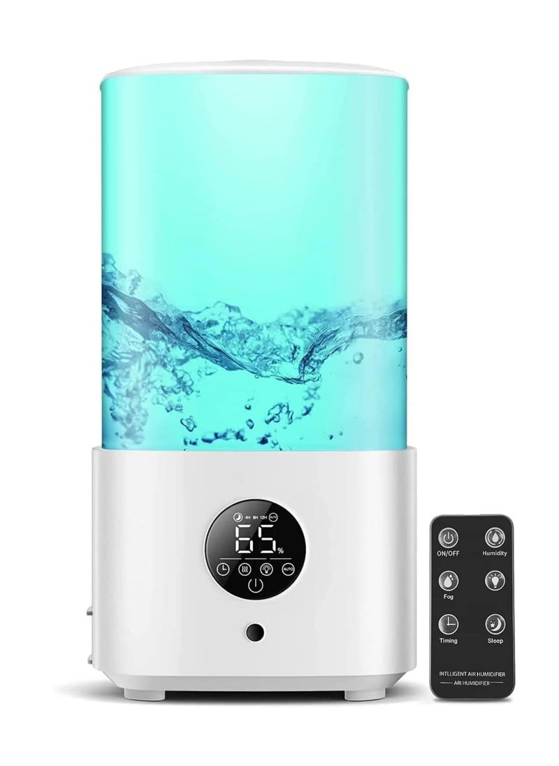 Baeskii - Humidifiers For Bedroom With Night Light, Cool Mist Humidifier For Home, Office & Plant, Auto-Off, Up to 38H, Quiet Operation With 360 Rotation Nozzle, 2.5L - Image 1
