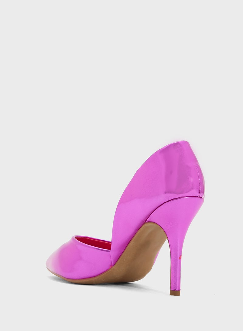 Ginger High Shine Pointed Pump  - Image 3