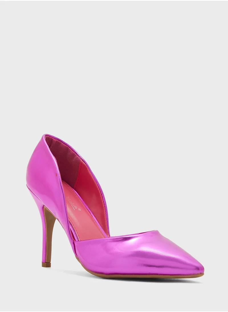 Ginger High Shine Pointed Pump