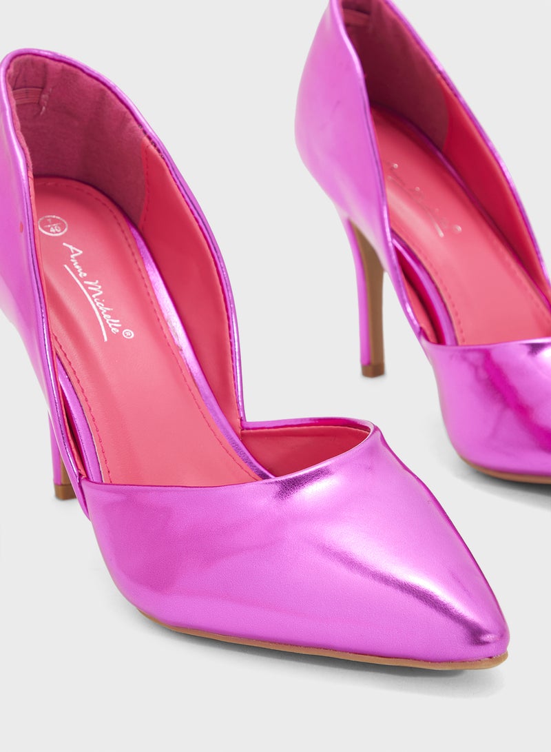 Ginger High Shine Pointed Pump  - Image 4