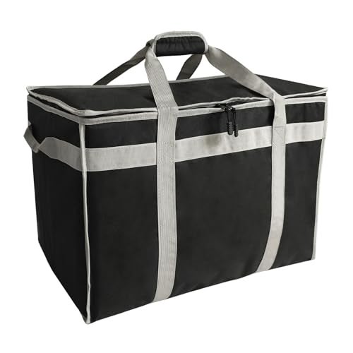 D&ONEHOS DONEHOS XL Insulated Food Delivery Bag with Side Handles Insulated Grocery Bag for HOTCOLD Food Reusable Fit for Uber Eats Doordash 16x9x13 - Image 1