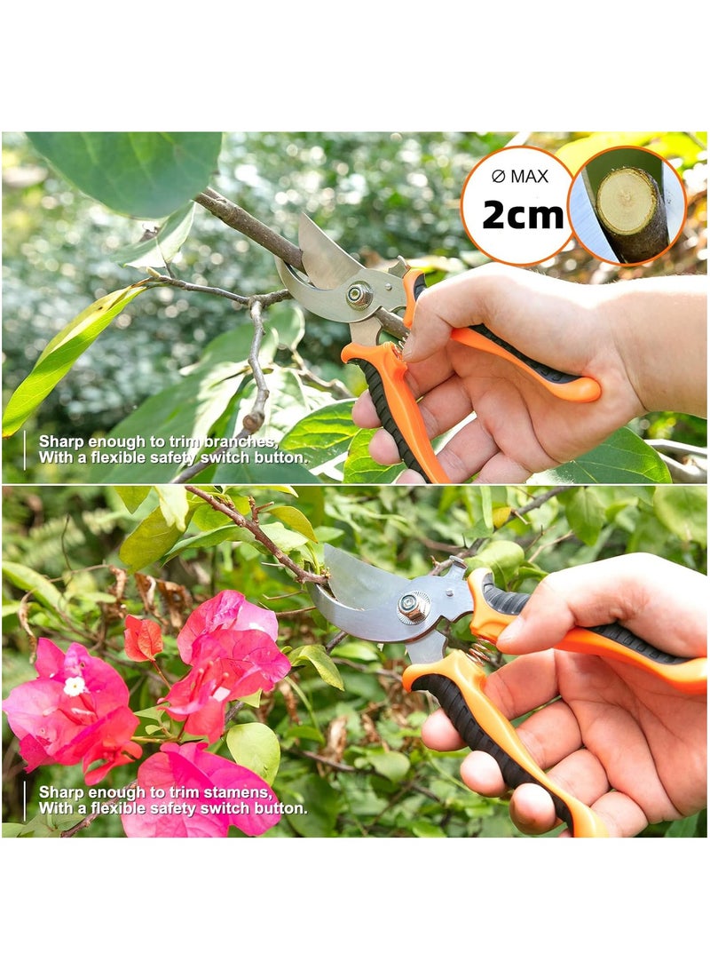 Arabest 7 PCs Gardening Tool Set, Stainless Steel Heavy Duty Gardening Tools with Non-Slip Rubber Handle and Storage Tote Bag - Image 4