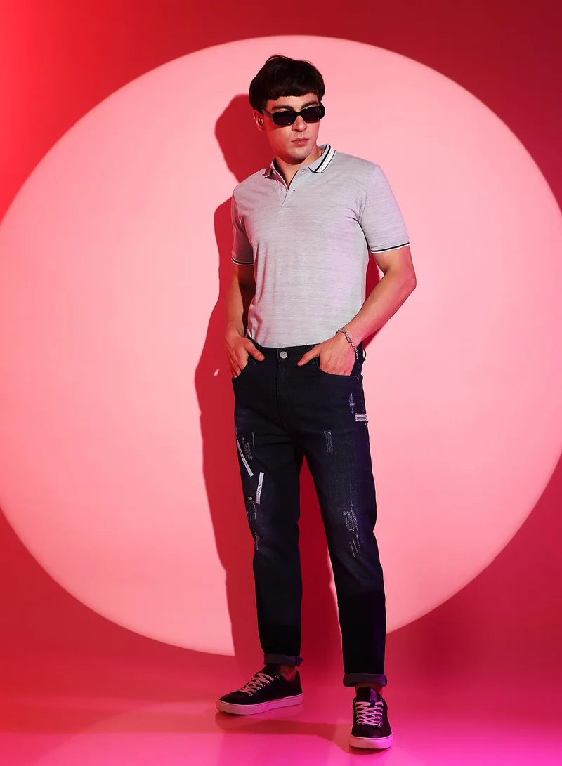 كامبوس سوترا جينز دينم ممزق بتفاصيل مطرزة