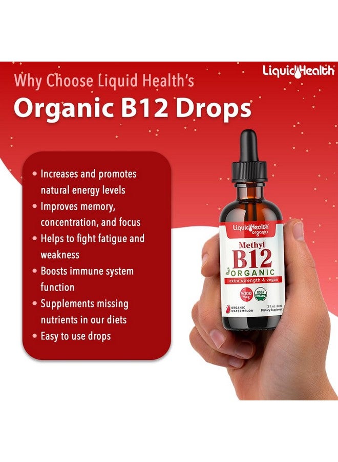 LIQUIDHEALTH مجموعة فيتامينات أساسية يومية من LIQUIDHEALTH مع قطرات ميثيل B12 العضوية، كولاجين سائل نباتي + بيوتين، حديد سائل، قطرات فيتامين D3 - مكملات فيتامينات نباتية 100%، مصنوعة في الولايات المتحدة - Image 5