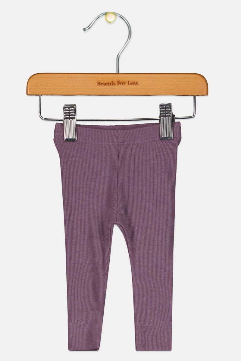 NAME IT Toddlers Girl Plain Leggings, Purple - Image 2