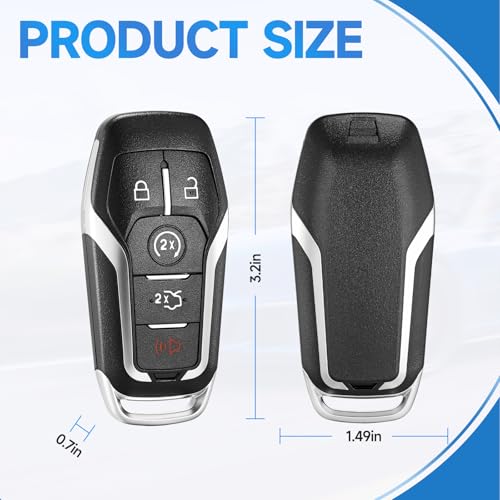 LYFUCESS Key Fob Replacement Fit for Ford Edge Mustang 2015-2017,Explorer 2016-2017,Fusion 2013-2016,Lincoln MKZ 2013-2016,MKC 2014-2016,MKX-2016-2019,Smart Car Keyless Entry Remote Frequency:902Mhz 164-R7989 - Image 4