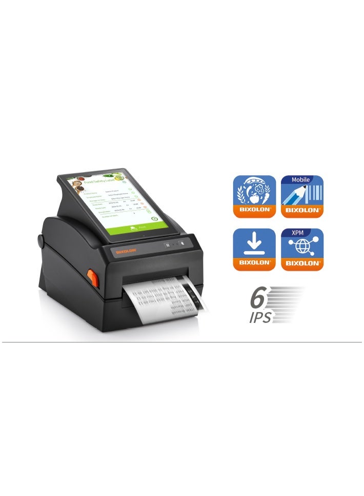 Bixolon XQ-840 4-Inch Direct Thermal Printer, 8-inch Android Tablet, Multi-Touch Screen, USB and Ethernet Connection, Print Speeds Up To 152mm/sec, Anti-Theft, Water and Dust Resistant, Black | XQ-840 - Image 4
