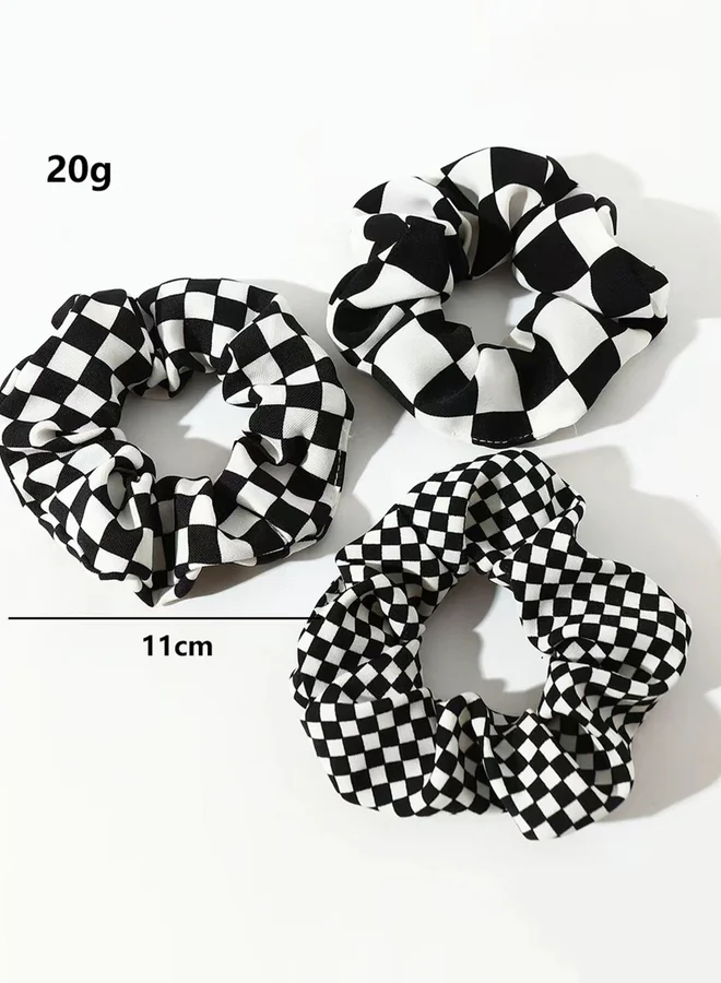 Take Two Set of 3 - Checked Hair Tie
