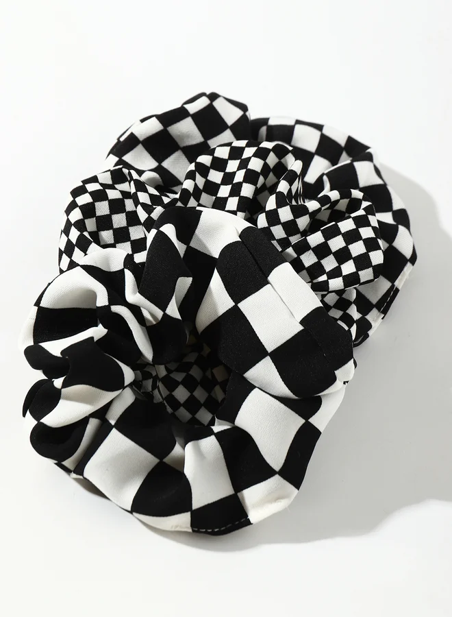 Take Two Set of 3 - Checked Hair Tie
