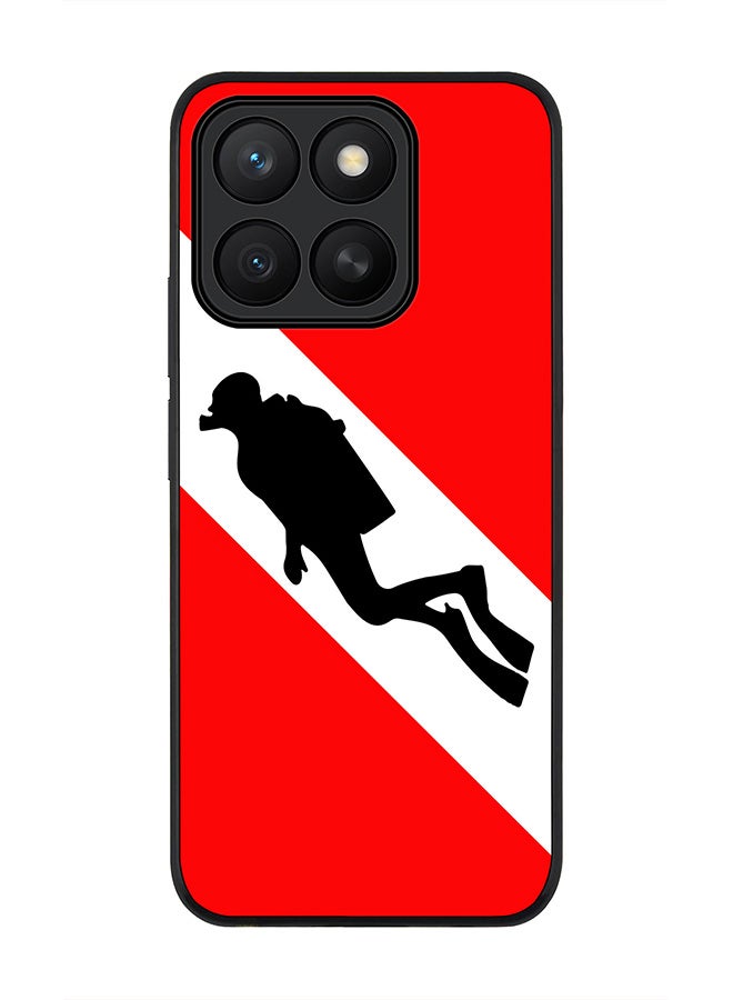 Stylizedd For Honor X8c Case,Slim fit Camera Protection, Shockproof Thin Phone cover  - Diver Flag