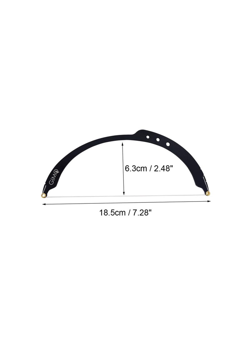Generic - Eyebrow Mapping String Eyebrow Mapper with Strings Design Eyebrow Threading Line Marker Ruler Painting Line Bow Arrow Ruler Semi Permanent Bow and Arrow Line Ruler Measuring Tool (Black) - Image 1