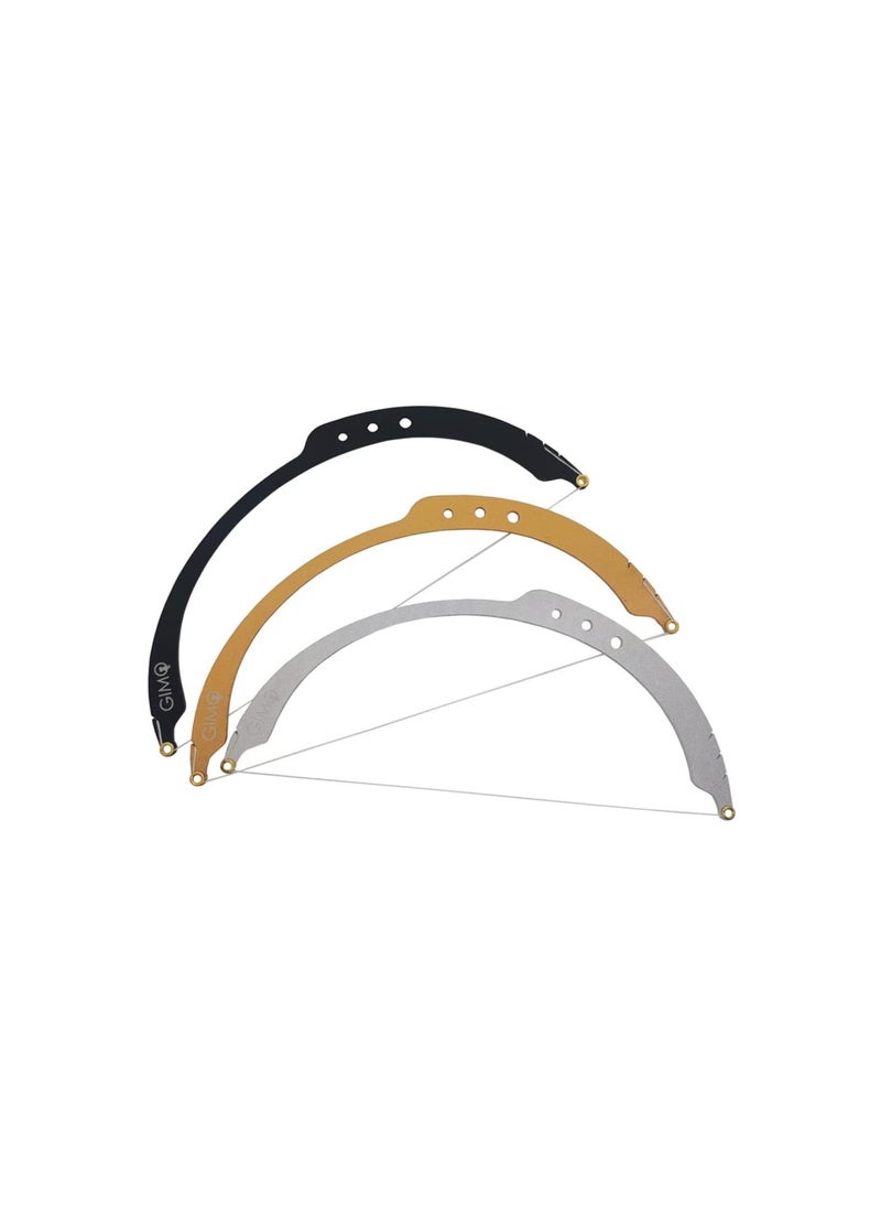 Generic - Eyebrow Mapping String Eyebrow Mapper with Strings Design Eyebrow Threading Line Marker Ruler Painting Line Bow Arrow Ruler Semi Permanent Bow and Arrow Line Ruler Measuring Tool (Black) - Image 1