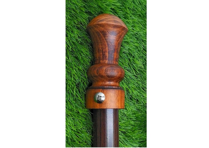 FAPBADRI Full Wood Curtain Finials for Any 1 inch Curtain RodPipe for Doors and Windows Full Wooden Dome Design 2 pcs Finials Only No Support - Image 2