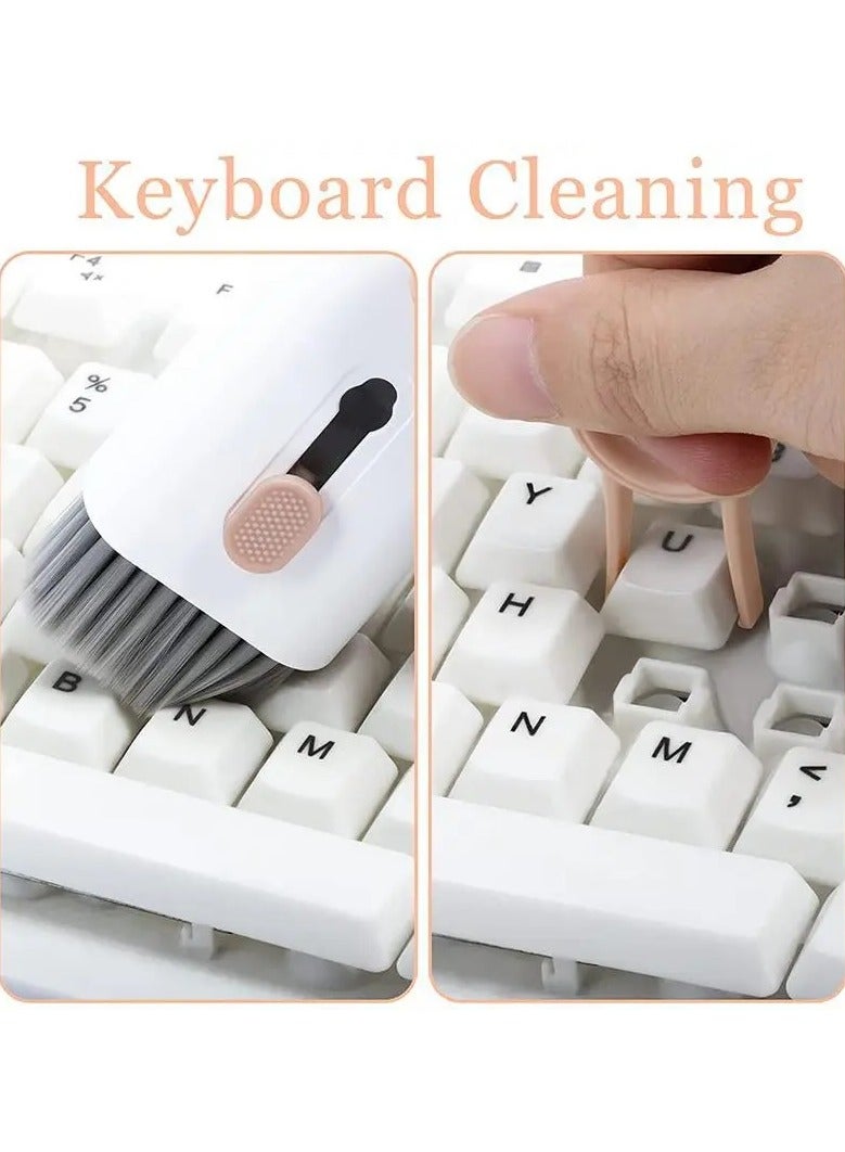 تشاين مجموعة تنظيف الكيبورد 7 في 1 من ويزكيز، اداة تنظيف الكترونية متعددة الوظائف للكمبيوتر والشاشة والجوال وسماعات الاذن - Image 2