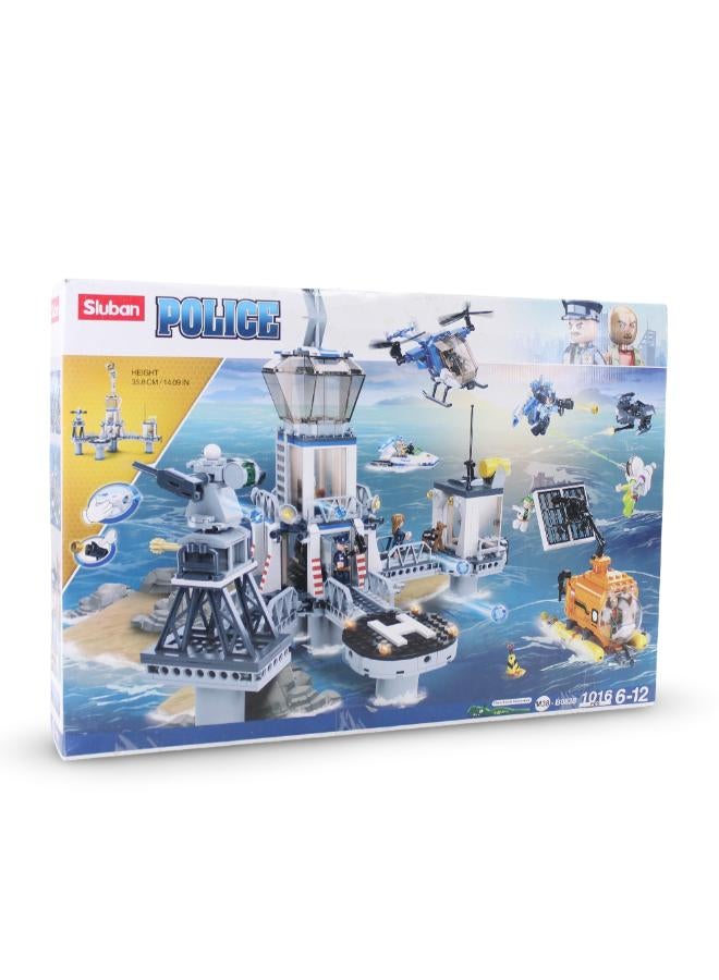 Sluban Police Prison Blocks Set - 1016Pcs - Image 1
