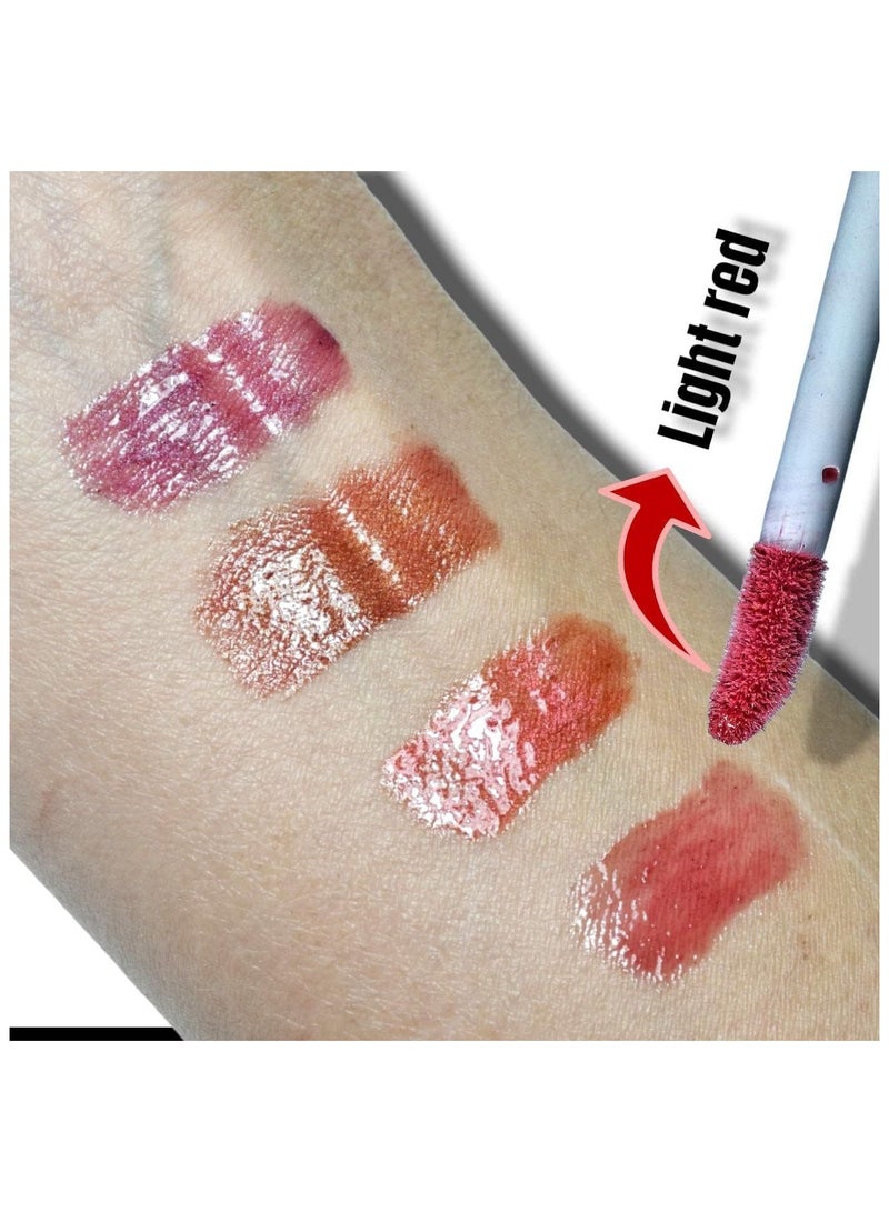 Orglam Lip Gloss (Orglam Light Red Lip Gloss-Long Lasting (10x Vitamin E)) - Image 2