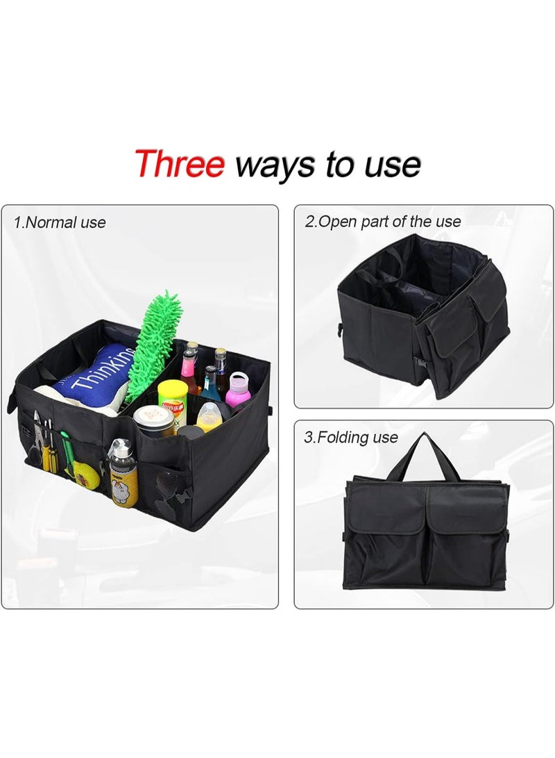YelaJoy Car Trunk Organizer/Storage, Collapsible Cargo Storage Box, Large Capacity, Trunk Organizer for Cars, Vehicles, SUVs, Trucks - Image 4