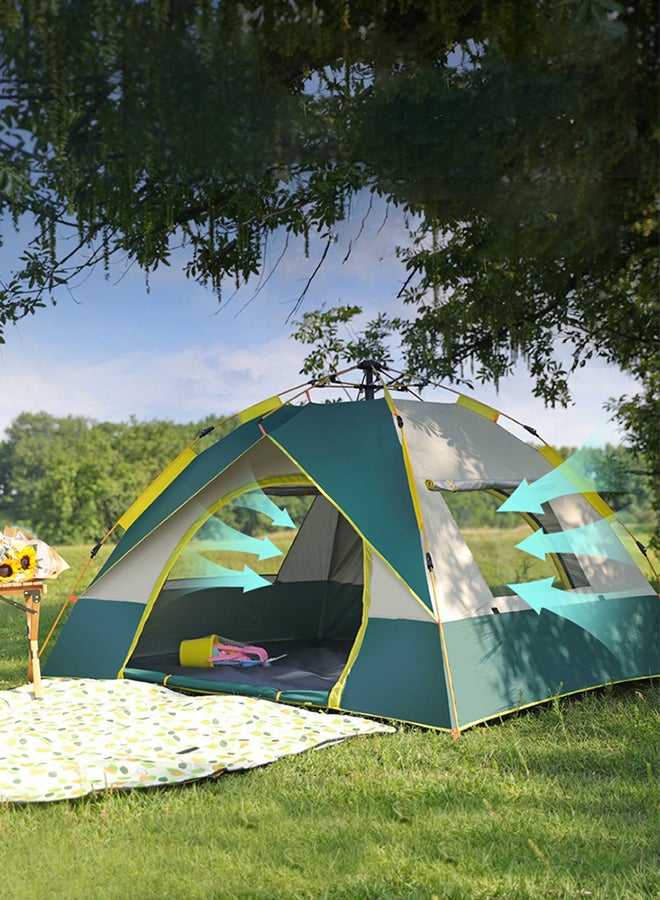 Sharpdo Outdoor Camping Automatic Quick Opening Tent with Two Doors and Two Windows 205*205*135CM - Image 2