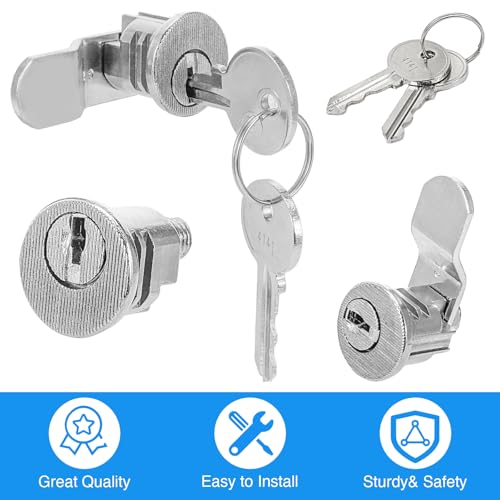 VIXAVI Mailbox Lock Replacement - Universal Mailbox Locks with 4 Keys - Easy to Install Mail Box Lock and Key Set - Durable and Secure Lock Replacement with 4 Keys for Almost All Locking Mail Boxes - Image 5