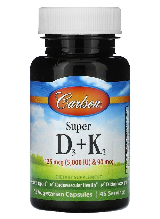 سوبر D3 + K2 45 كبسولة نباتية