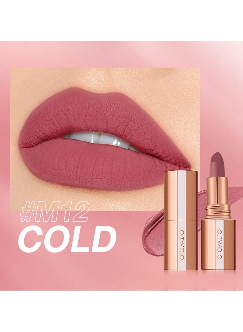 Otwoo shade Cold matte lipstick lock color 24 hour long lasting waterproof - Image 1