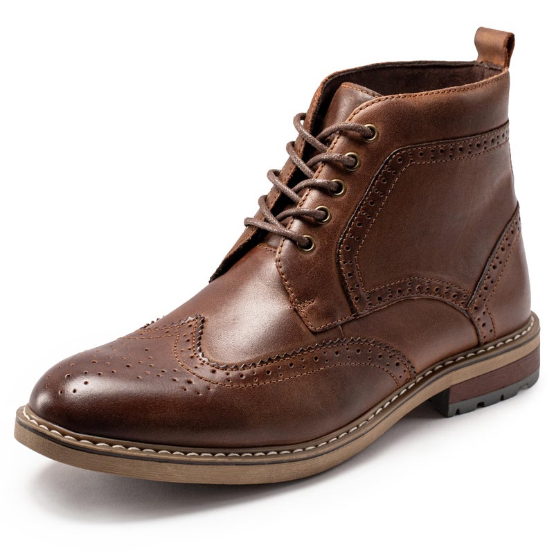 ArcBrothers Mens Dress Boots Oxford Dress Boots For Mens Dreey And Classic Brogue Darkcoffee