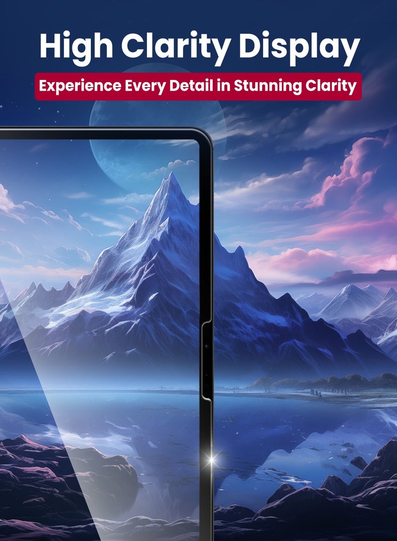 Moxedo Ultra Shield Tempered Glass Screen Protector HD Clear 9H Hardness Micro Curved Edges with Installation Guide Compatible with iPad 11 Pro 2024 M4 - Image 2