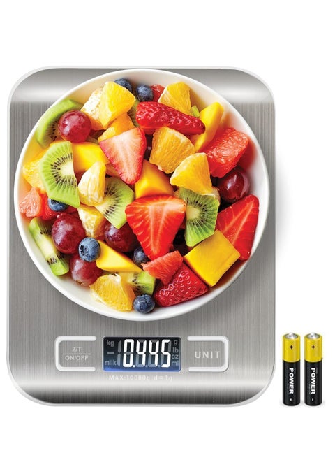 Digital Kitchen Scale, Multifunction Food Scale With LCD Display Stainless Steel Platform, High Accuracy, Ultra Slim,Tare Function